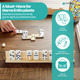 Rounded Wooden Tiles Racks Holders For Numbers and Word Games - 19cm